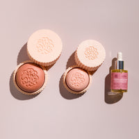 Rituel révélateur d'éclat en 3 étapes Maison Jearom : shampoing, après-shampoing solides et sérum