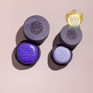 Rituel illuminateur blond et blanc en 2 étapes Maison Jearom, shampoing et après-shampoing solides primés