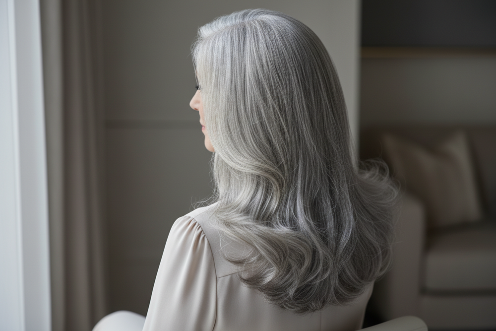 Cheveux blancs & gris : neutraliser les reflets jaunes sans dessécher la fibre