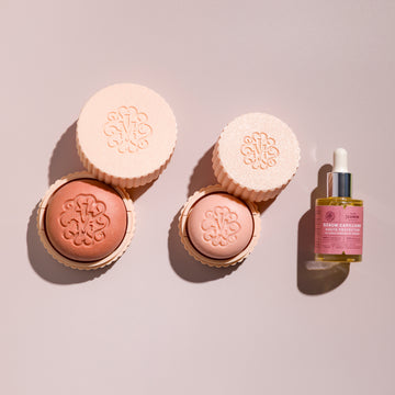 Rituel révélateur d'éclat en 3 étapes Maison Jearom : shampoing, après-shampoing solides et sérum